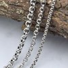 Vintage Flat Cable Thai Chain 925 Sterling Silver Necklace Men (20"/22"/24")