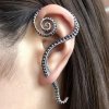 Retro Crimp Octopus Punk Gothic 925 Sterling Silver Earrings