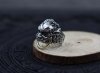 Vintage Men Domineering Carved Lion Adjustable 925 Sterling Silver Ring