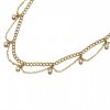 Sweet CZ Line Wave 925 Sterling Silver Choker Necklace