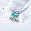 Sweet Blue Cloud Bells 925 Sterling Silver Anklet