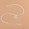 Girl Bowknot Beads 925 Sterling Silver Bracelet