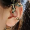 Punk Dargon bone 925 Sterling Silver Non Pierced Earrings